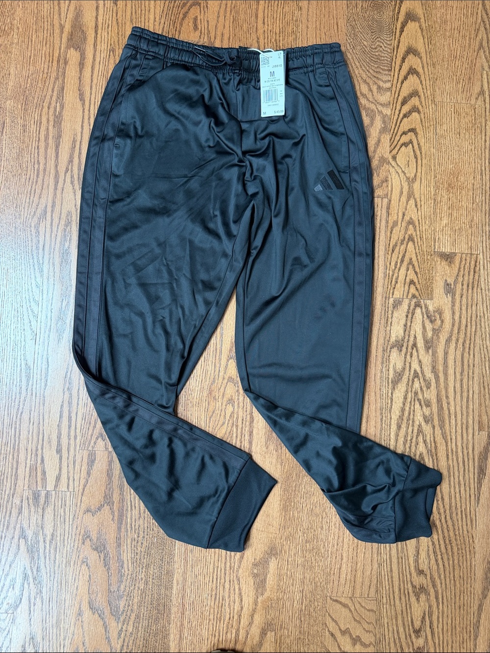 adidas Black Track Pants Black Size Medium NWT
